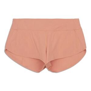 LULULEMON Speed Up LR Short 2.5” Pink Savannah Orange Lined Pocket Running Sz 10